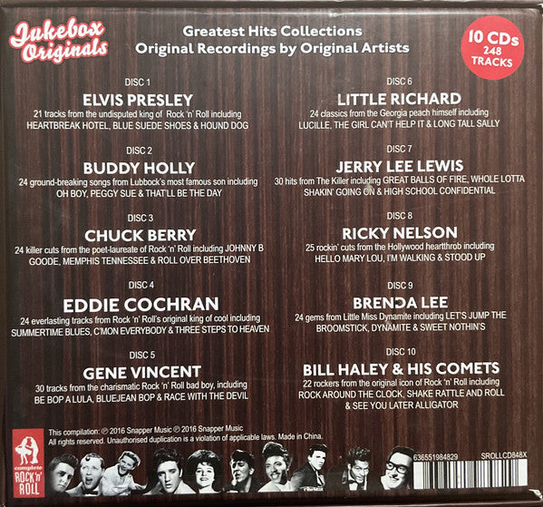 Various : Jukebox Originals (10xCD, Comp, Mono + Box)