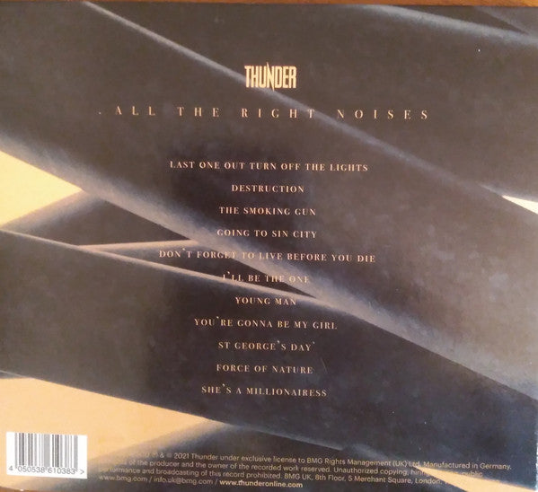 Thunder (3) : All The Right Noises (CD, Album, Dig)