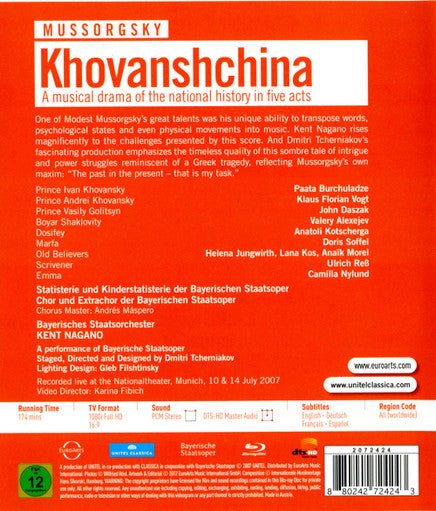 Modest Mussorgsky : Khovanshchina (Blu-ray)