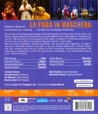 Gaspare Spontini : La Fuga In Maschera (Blu-ray)