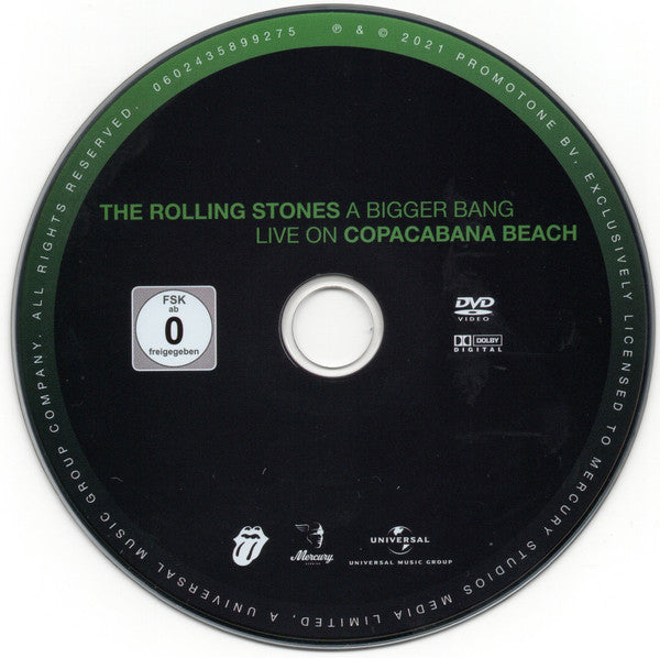 The Rolling Stones : A Bigger Bang - Live On Copacabana Beach (DVD-V, Album, RM, NTSC + 2xCD, Album, RM)