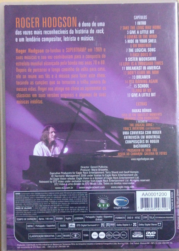 Roger Hodgson : Take The Long Way Home (Live In Montreal) (DVD-V, NTSC)