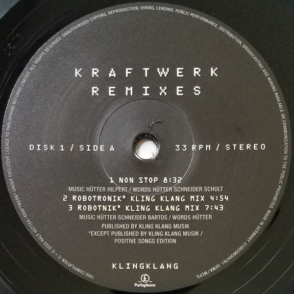 Kraftwerk : Remixes (3xLP, Comp, 180)