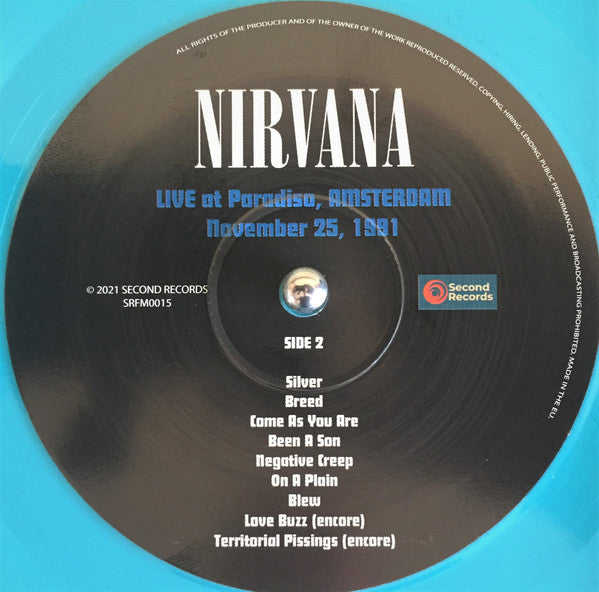 Nirvana : Live At Paradiso, Amsterdam - November 25, 1991 (LP, Unofficial, Tur)