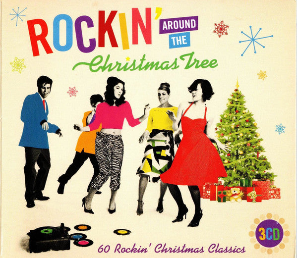 Various : Rockin' Around The Christmas Tree (60 Rockin' Christmas Classics) (3xCD, Comp, RE)