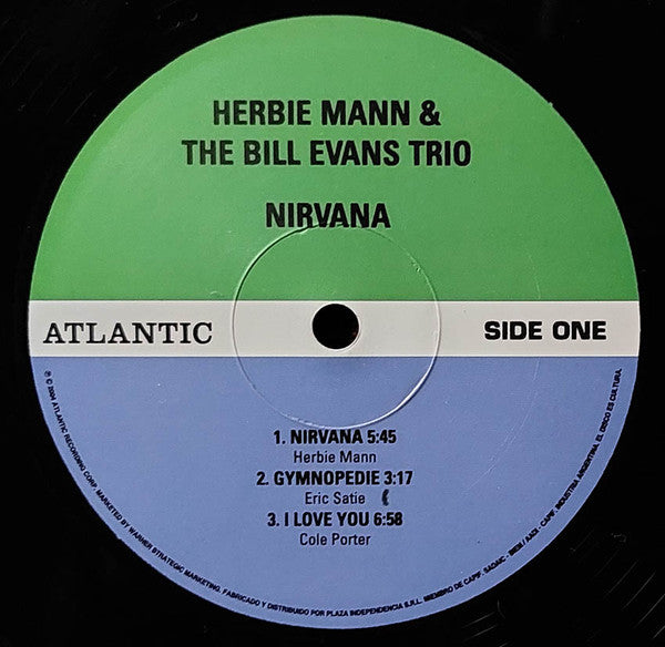 Herbie Mann & The Bill Evans Trio : Nirvana (LP, Album, RE)