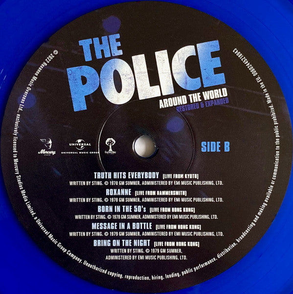 The Police : Around The World (Restored & Expanded) (LP, Album, Blu + DVD-V, Multichannel, NTSC + Ltd, )