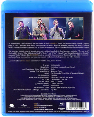 Il Divo : Timeless : Live In Japan 2018 (Blu-ray, RE, RM, Multichannel, DTS)