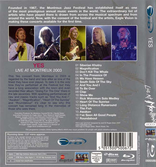 Yes : Live At Montreux 2003 (Blu-ray, Multichannel)