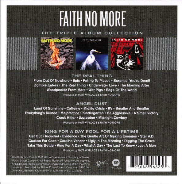 Faith No More : The Triple Album Collection (CD, Album, RE + CD, Album, RE + CD, Album, RE + Bo)