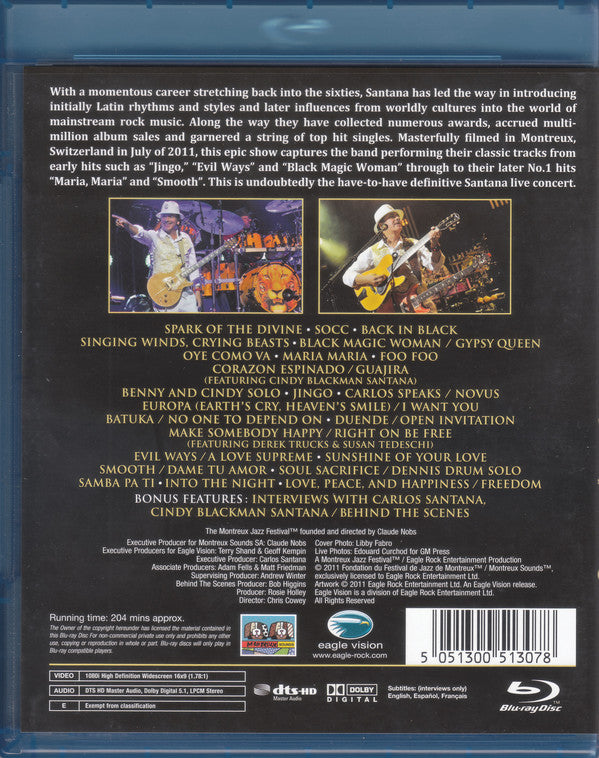 Santana : Greatest Hits (Live At Montreux 2011) (Blu-ray)