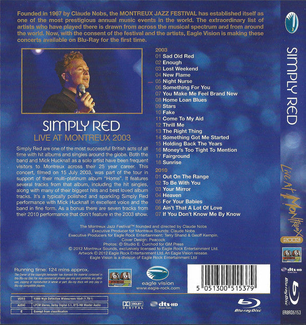 Simply Red : Live At Montreux 2003 (Blu-ray)