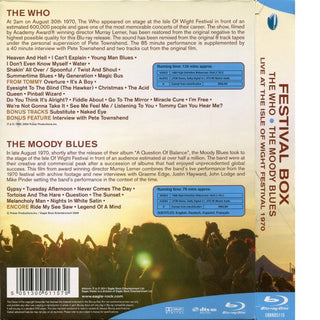 The Who, The Moody Blues : Festival Box (Blu-ray + Blu-ray + Box, Comp)