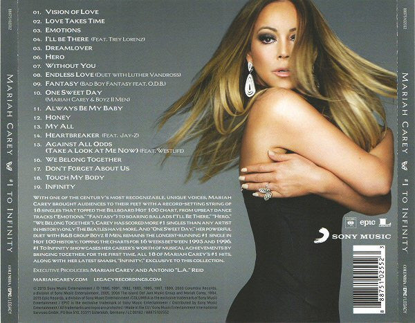 Mariah Carey : #1 To Infinity (CD, Comp)