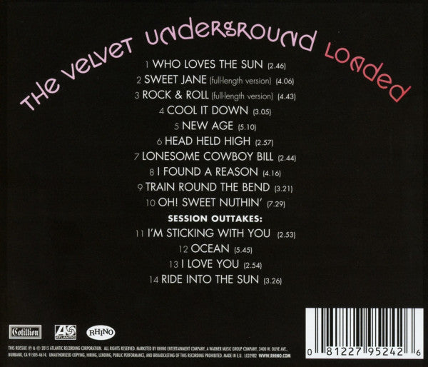 The Velvet Underground : Loaded (CD, Album, RE, RM)