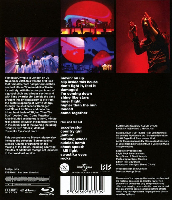 Primal Scream : Screamadelica Live (Blu-ray, RE)