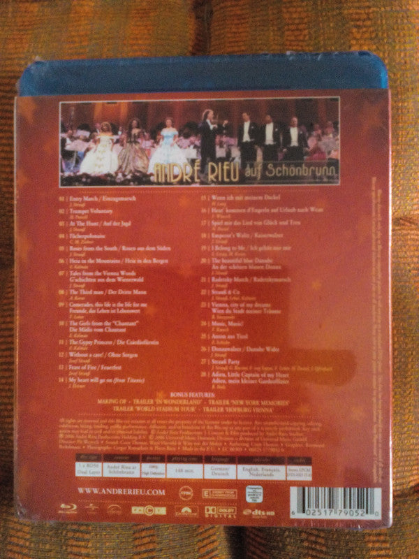 André Rieu & Johann Strauß Orchestra With The Platin Tenors : At Schönbrunn, Vienna (Blu-ray)