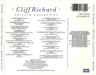 Cliff Richard : Private Collection (1979 - 1988) (CD, Comp, RP)